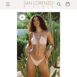 NWT SAN LORENZO XL BIKINI BOTTOMS ROSEY PINK
